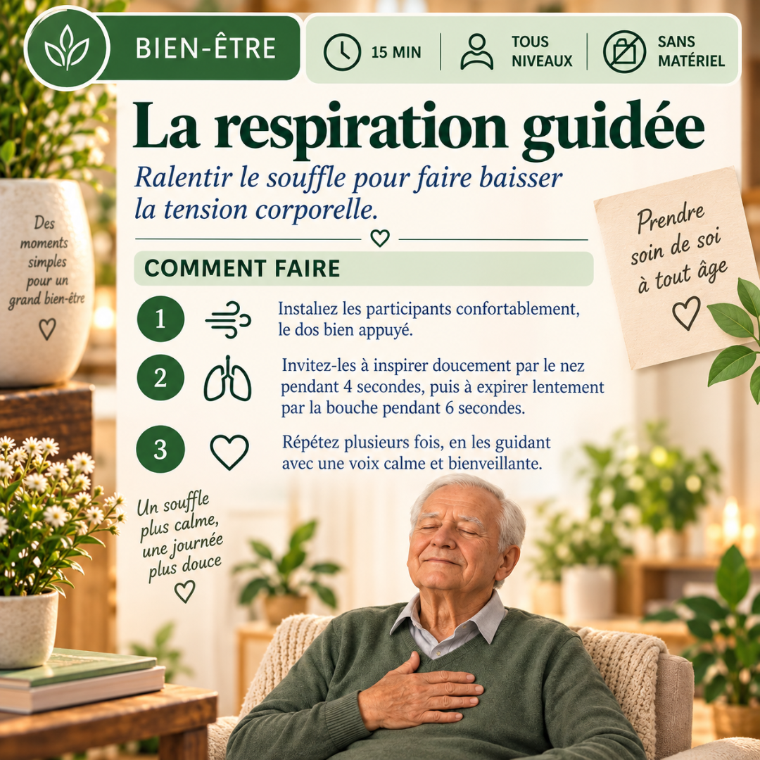Aperçu fiche Bien-être — La respiration guidée
